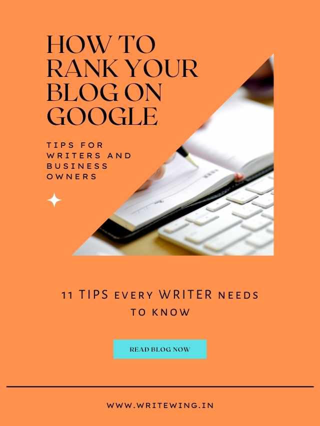 how to rank your blog high on google