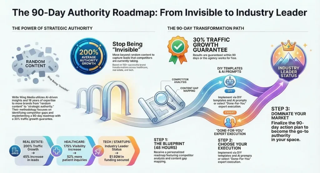 Why Your Brand is Invisible: 5 Surprising Lessons from 19 Years of Authority Building 3 authority blueprint of write wing media2 1